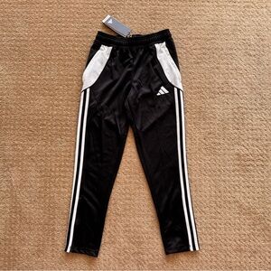 NWT Adidas Kids Black and White Joggers